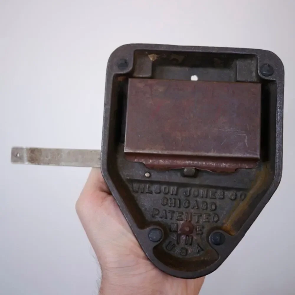 Vintage Marvel 60 Wilson Jones All Metal Industrial Era 2 Hole Paper Punch Olive